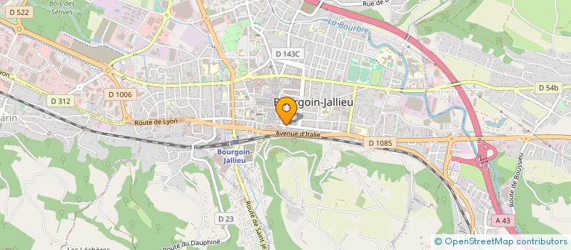 localisation de l'entreprise CARREIRA COIFFURE  BOURGOIN-JALLIEU