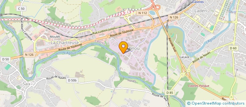 localisation de l'entreprise CARREIRA FRERES  CASTRES