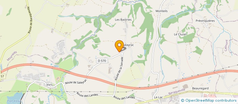 localisation de l'entreprise CARREL CHRISTIAN ET MARIE THERESE  BARAQUEVILLE