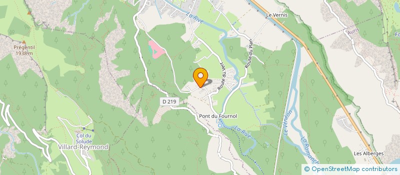 localisation de l'entreprise CARREL FRERES ET FILS à LE BOURG D'OISANS