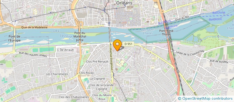 localisation de l'entreprise CARRELAGE 2000 SARL à ORLEANS