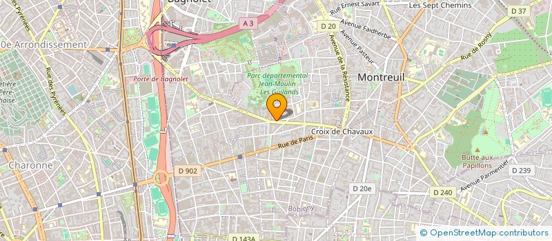 localisation de l'entreprise CARRELAGE 49 à MONTREUIL