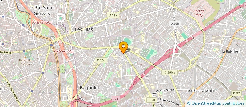localisation de l'entreprise CARRELAGE AUVERGNE à BAGNOLET