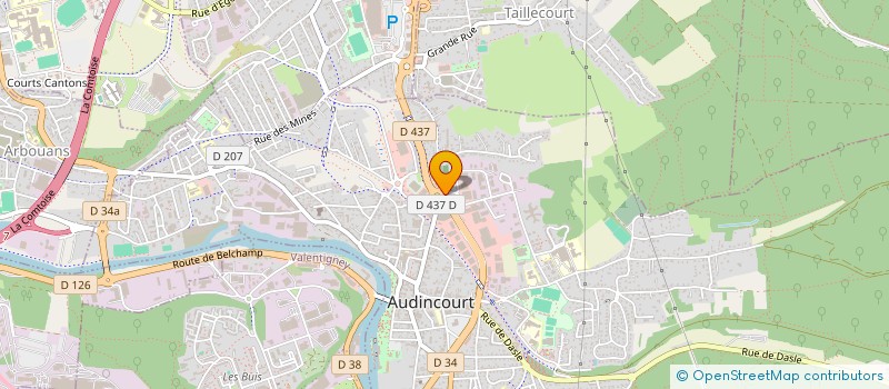 localisation de l'entreprise CARRELAGE BY RS  AUDINCOURT