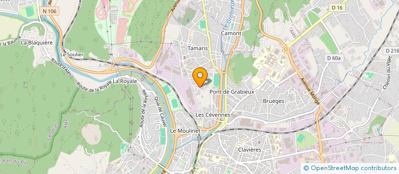 localisation de l'entreprise CARRELAGE CEVENOL à ALES