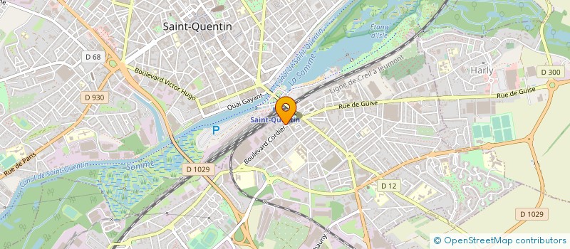localisation de l'entreprise CARRELAGE CHAUFFAGE COUVERTURE S3C à SAINT-QUENTIN