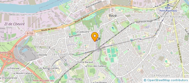 localisation de l'entreprise CARRELAGE CREATION ATLANTIQUE  BOUGUENAIS