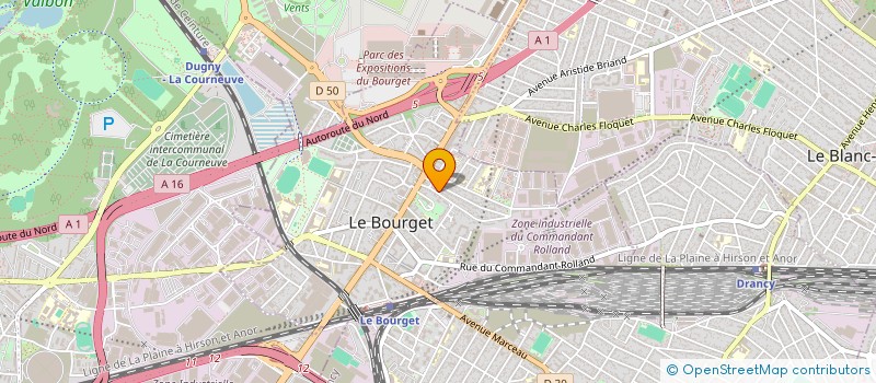 localisation de l'entreprise CARRELAGE ET MARBRE REUNIS  LE BOURGET