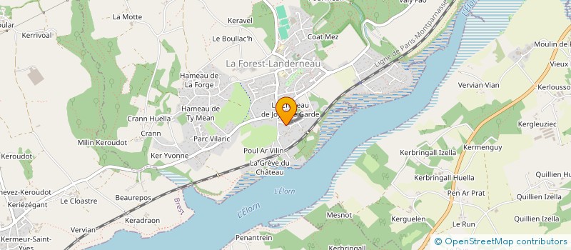 localisation de l'entreprise CARRELAGE ET STYLE  LA FOREST-LANDERNEAU