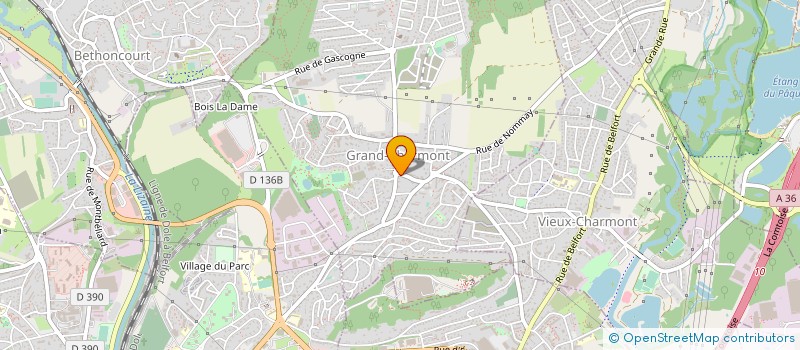 localisation de l'entreprise CARRELAGE FAIENCE CHAPE SARL  GRAND-CHARMONT