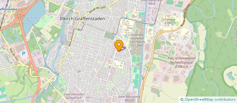 localisation de l'entreprise CARRELAGE FUCHS DANIEL  ILLKIRCH-GRAFFENSTADEN