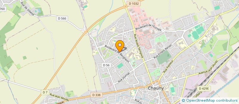 localisation de l'entreprise CARRELAGE HABITAT à CHAUNY