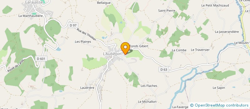 localisation de l'entreprise CARRELAGE JOANNON S A R L à LARAJASSE