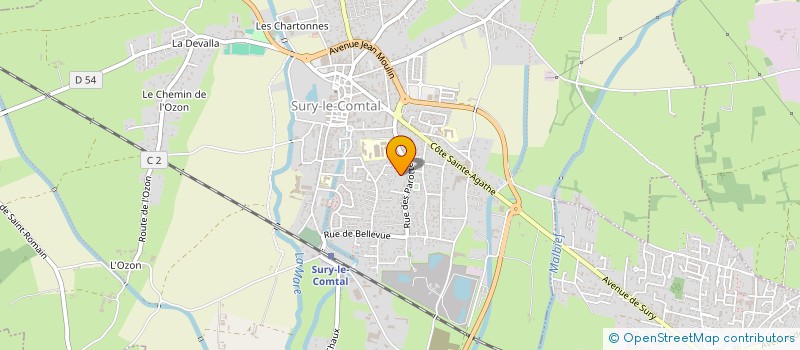 localisation de l'entreprise CARRELAGE LOIRE  SURY-LE-COMTAL