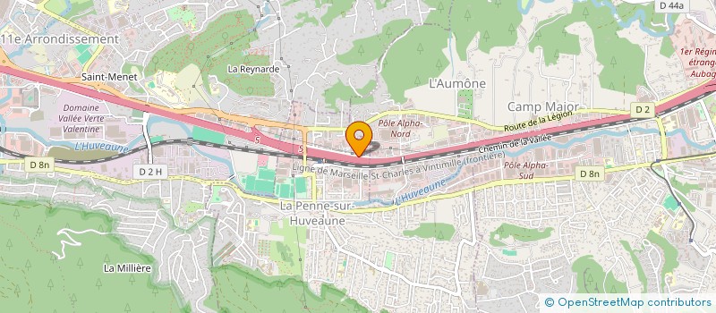 localisation de l'entreprise CARRELAGE MARBRE ET FAIENCE DU MIDI  LA PENNE-SUR-HUVEAUNE