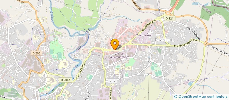 localisation de l'entreprise CARRELAGE MENUISERIE DU HAUT VIVARAIS à DAVEZIEUX