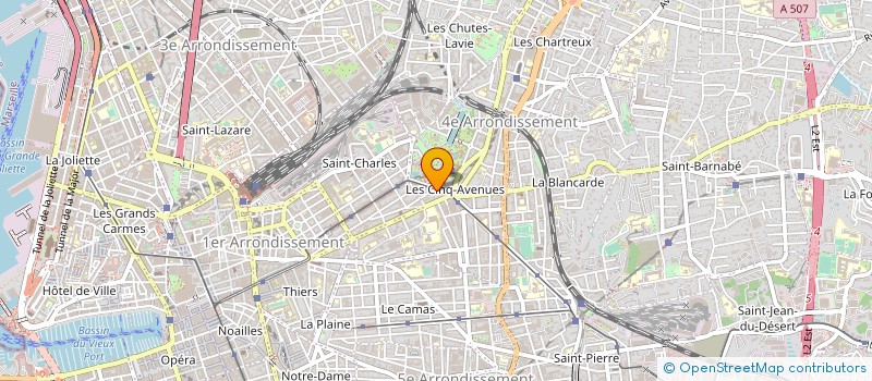 localisation de l'entreprise CARRELAGE PEINTURE MERIDIONALE à MARSEILLE
