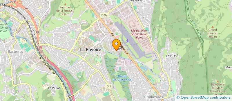 localisation de l'entreprise CARRELAGE REVETEMENT ISOLATION PLAFOND  LA RAVOIRE