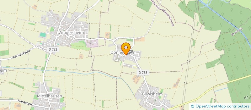 localisation de l'entreprise CARRELAGE ROSER ( DANIEL )  DONNENHEIM