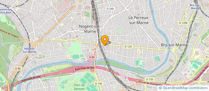 localisation de l'entreprise CARRELAGE TRAVX INTER BATIMENT  LE PERREUX-SUR-MARNE