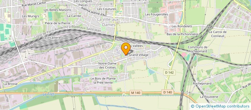 localisation de l'entreprise CARRELAGE VILLAIN  LA VILLE-AUX-DAMES