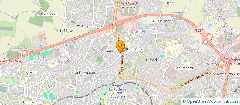 localisation de l'entreprise CARRELAGES 17  LA ROCHELLE