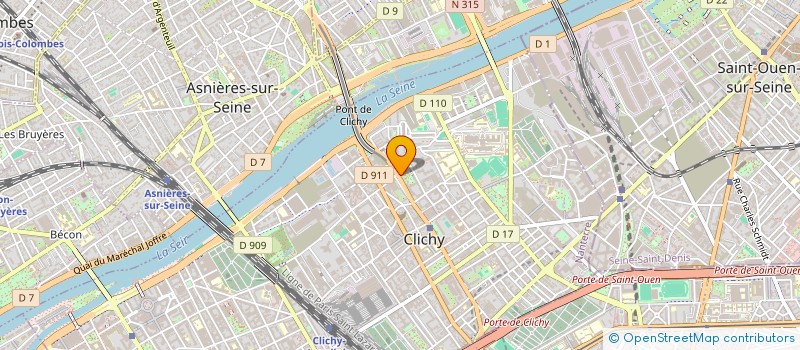 localisation de l'entreprise CARRELAGES CERAMIQUES ET MARBRES à CLICHY