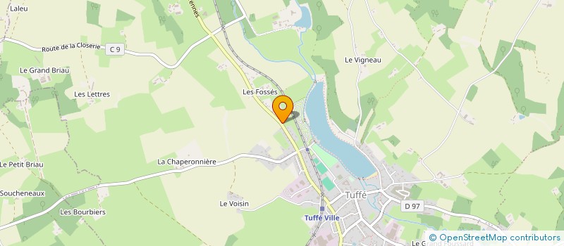 localisation de l'entreprise CARRELAGES CHARLY  TUFFE-VAL-DE-LA-CHERONNE