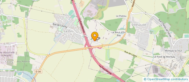 localisation de l'entreprise CARRELAGES DU PIN  VILLEVAUDE