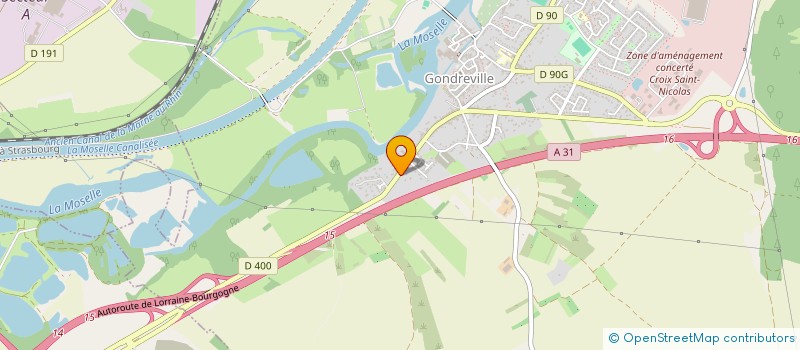 localisation de l'entreprise CARRELAGES ET BAINS GROSJEAN  GONDREVILLE