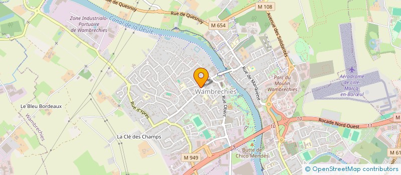 localisation de l'entreprise CARRELAGES ET REVETEMENTS INDUSTRIELS  WAMBRECHIES