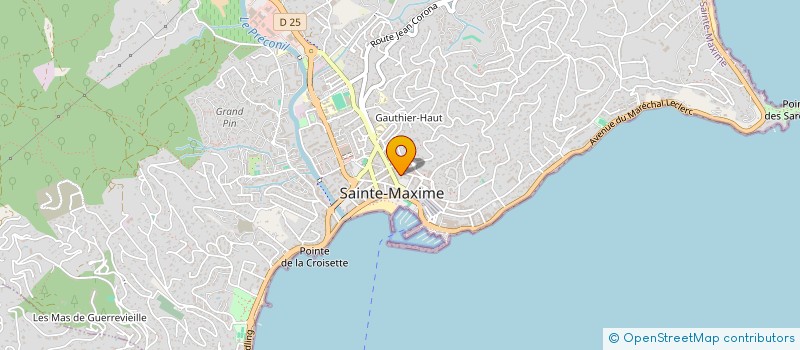 localisation de l'entreprise CARRELAGES ET REVETEMENTS MAXIMOIS à SAINTE MAXIME
