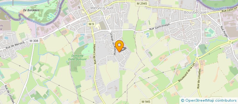 localisation de l'entreprise CARRELAGES GLORIEUX  WERVICQ SUD