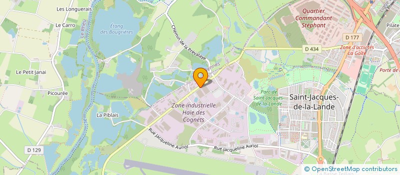 localisation de l'entreprise CARRELAGES MATERIAUX ET COMMUNICATIONS à SAINT-JACQUES-DE-LA-LANDE