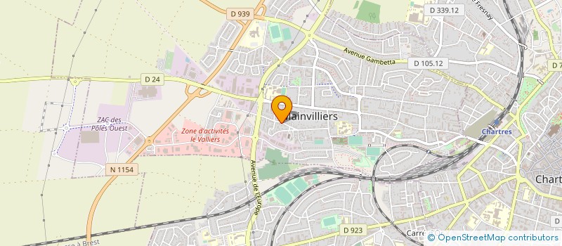 localisation de l'entreprise CARRELAGES MULLET à MAINVILLIERS