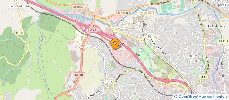 localisation de l'entreprise CARRELAGES PALUSCI  VILLARS