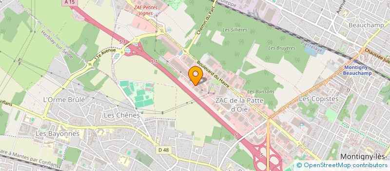 localisation de l'entreprise CARRELAGES-PARQUETS à HERBLAY-SUR-SEINE