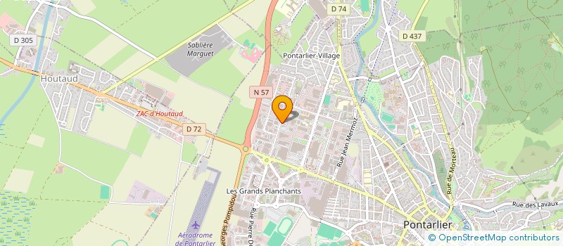 localisation de l'entreprise CARRELAGES PECCLET  DOUBS