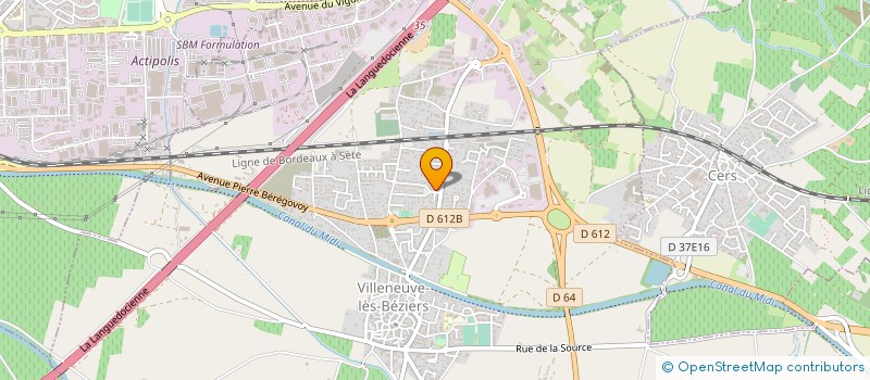 localisation de l'entreprise CARRELAGES PEREZ JEAN-FRANCOIS à VILLENEUVE-LES-BEZIERS