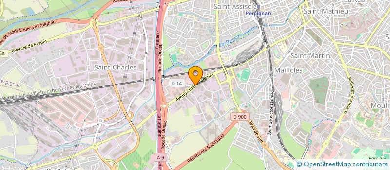 localisation de l'entreprise CARRELAGES SERVICES à PERPIGNAN