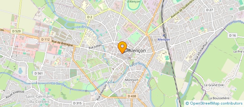 localisation de l'entreprise CARRELEUR CHRISTOPHE COTTON à ALENCON
