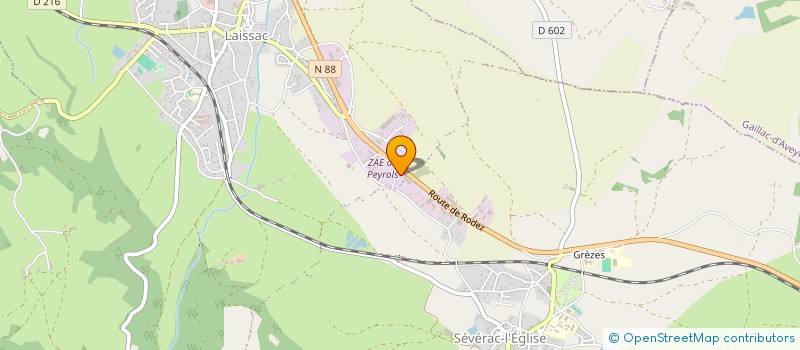 localisation de l'entreprise CARRELLINO  LAISSAC-SEVERAC L'EGLISE