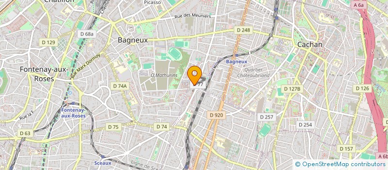 localisation de l'entreprise CARREMENT CARRE 92 à BAGNEUX