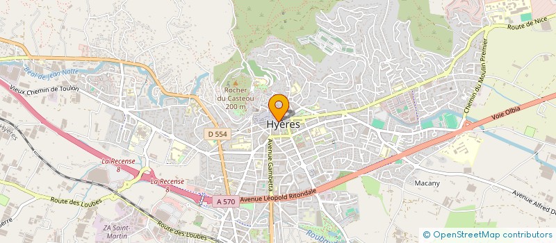 localisation de l'entreprise CARREMENT CHOCOLAT à HYERES