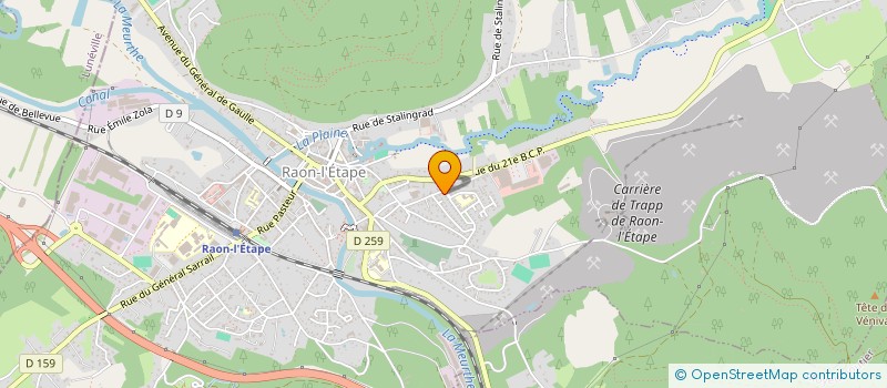 localisation de l'entreprise CARREMENT WIL'S  RAON-L'ETAPE