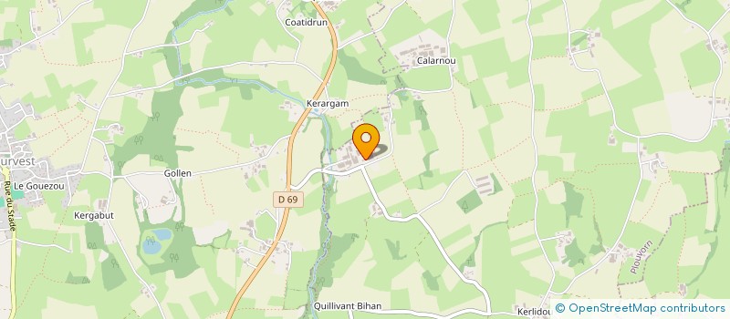 localisation de l'entreprise CARRER TRANSPORTS  PLOUVORN