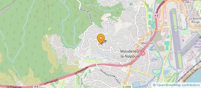 localisation de l'entreprise CARRERA à MANDELIEU LA NAPOULE