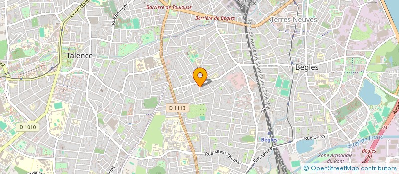 localisation de l'entreprise CARRERA à BEGLES