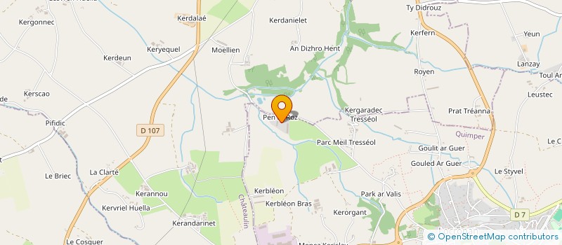 localisation de l'entreprise CARRERA  LOCRONAN