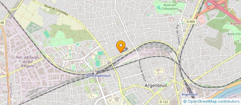 localisation de l'entreprise CARRERAS  ARGENTEUIL